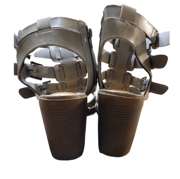 Rampage Gladiator Heeled Sandal Size 9.5 Muted Grey - Picture 5 of 8